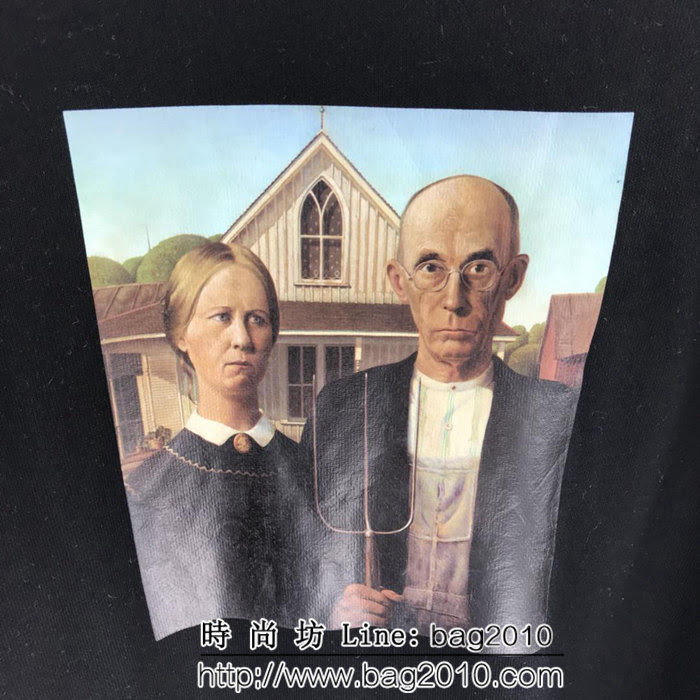 PalAngel棕櫚天使 PA 2018FW秋冬新款 人物印花後背logo 連帽衛衣 男女同款 ydi1439